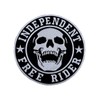 Free Rider Independent Skull Embroidered Iron On Patch Biker Patch