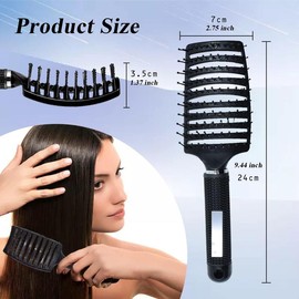 Hollow Out Hair Comb, Anti-static Hair Brush, Heatless Styling Tool For Women & Men, Professional Hair Styling Tool