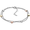 Fossil Women's Tri-Tone Stud Earrings Necklace Bracelet, Stainless Steel