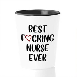 Bubble Hugs Graduation Shot Glass 1.5oz - Best ing Nurse Ever - Funny Nursing School