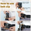 MELOTOUGH Small Tool Pouch with Quick Release Belt Clip,Clip On