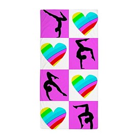CafePress Gymnastics Love Large Beach Towel, Soft Towel with Unique Design