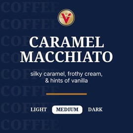 Victor Allen's Coffee Caramel Macchiato Flavored, 80 Count, Medium Roast, Single Serve Coffee Pods for Keurig K-Cup Brewers