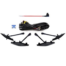 AUXLIGHT 4PCS LED Front Grille Raptor Lights Accessories with Fuse, Compatible with Toyotaa 4Runner 2014-2021 TRD Pro, 2014-2019 SR5, TRD Off-Road, Limited, TRO Pro, White