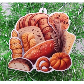 Generic Bread Ornament - Wheat, Rye, Baguette Sourdough & More
