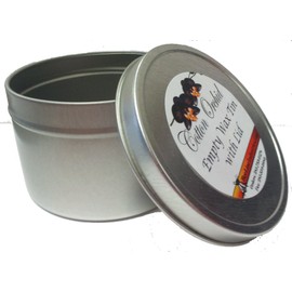 Cotton Orchid Empty Depilatory Wax Tin with Lid Included