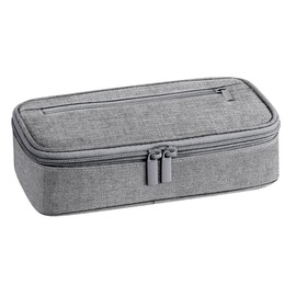 chenqi Pencil Case, Large Capacity Pencil Case, School Stationery Organizer for Boys and Girls, Aesthetic Pencil Bag Suitable for Kids Teenagers Students Women Men (Grey)