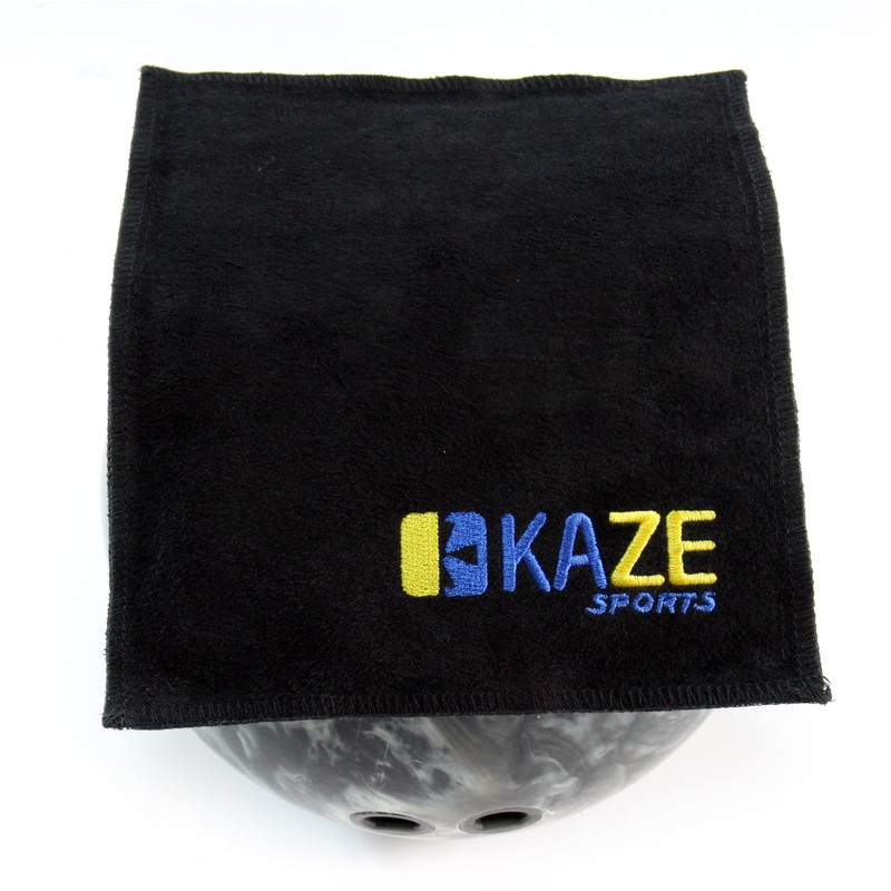 KAZE SPORTS Premium Leather Shammy Pad Bowling Ball Cleaning Towel