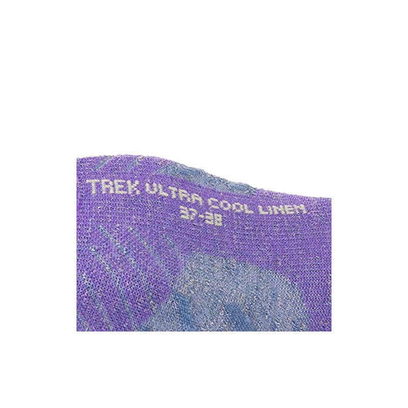 Thermic Women's Trekking Ultra Cool Linen Socks, Grey-Purple, EU 39-40,