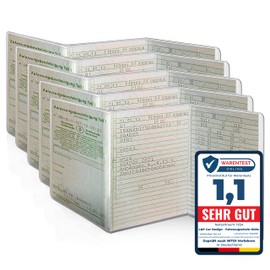 L&P A250 Car Vehicle Licence Protective Cover, 3 Pieces Vehicle Certificate Case, Car Certificate Cover Protective film Made of PVC, Motorcycle, Motorbike, Transparent