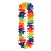 Pack of 1 Hawaii Hula Leis - Vibrant Multicolour Flower