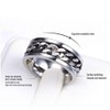 Juztec Spinner Ring For Men Women Silver Ring For Men