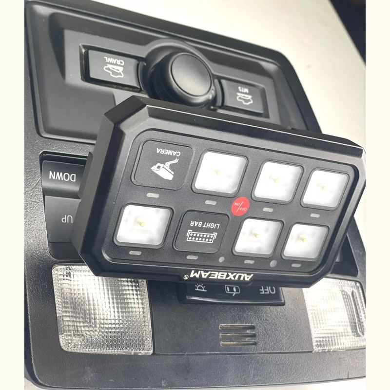 auxbeam 3rd Gen Tacoma Overhead Console Mounting Auxbeam 8 Gang
