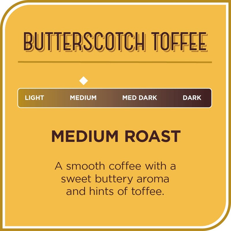 Don Francisco's Butterscotch Toffee Ground Flavored Coffee: Rich 100% Arabica