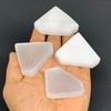 1pcs, 1.8"x2.1", 25g-40g, Selenite Crystal Triangle Shape, B35985
