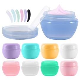 SSX-KJ 16 Pcs Kits de Cosmetiqueras Rellenables,Botellas de Viaje para Artículos de Tocador,Recipientes Herméticos de Silicona Aprobados por la TSA,Ex