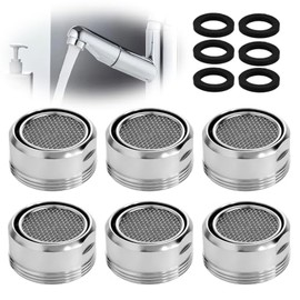 Faucet Water Aerator 6 Piezas Aireador Grifo Lavabo | 6 piezas, ABS, Acero inoxidable