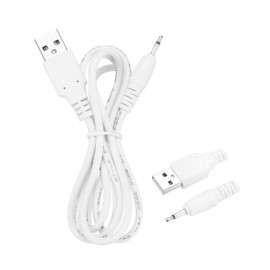 MECCANIXITY USB to DC Power Cable 2A 5V DC Power Cord 2.5mm Jack Charging Plug Connector Cable Adapter for Fan Camera Phone Tablet Devices (3.3ft, White)