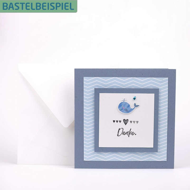 PAPERADO 50 x Letter Paper DIN A4 - White Ribbed