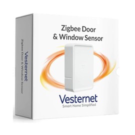 Vesternet Zigbee Smart Door & Window Sensor | Monitor And React To Door & Window Activity In Your Smart Home Hub | Compatible with Home Assistant, SmartThings & Hubitat