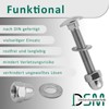 DSM - Carriage Bolts M8 x 75 mm DIN 603