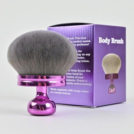 Long Handle Body Brush, 1 Count Back SelfTanning Applicator Brush with Drawstring Bag,Body Makeup Brush, Bathing Accessories forHome Bathroom, Gifts for Girlfriend, Body CareTool