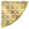 FROSCH Stainless Steel Shower Shelf, Corner - Quadrant (Brushed Brass)