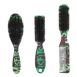 Professional 3pcs Men Beard Brush Set with Comb, Versatile Styling, Reinforced Design, Comfortable Grip, Gentle and Efficient Beard Grooming Suitable for All Beard Types