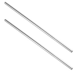 iYueMps 2 Pack 300mm 8mm linear Rod Linear Rail Shaft Optical Axis, 8mm x 300mm Case Hardened Plated steel for Linear Motion Rods Shafts Guides