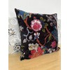 Alia Enterprises Velvet Floral Flower Throw Pillow Cover, Couch Bohemian