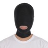 Black Omen Full Head Mask, Mouth Opening, 2 Sizes, Large