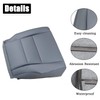 NLQR Dark Gray Driver and Passenger Side Bottom Microfiber Leather