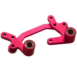 MORFUM Aluminum Alloy Anodized Steering Bell Cranks & Drag Link Metal Steering Assembly for Sakura D4 1/10 Scale RWD AWD Drift RC Car Upgrade Parts Accessories