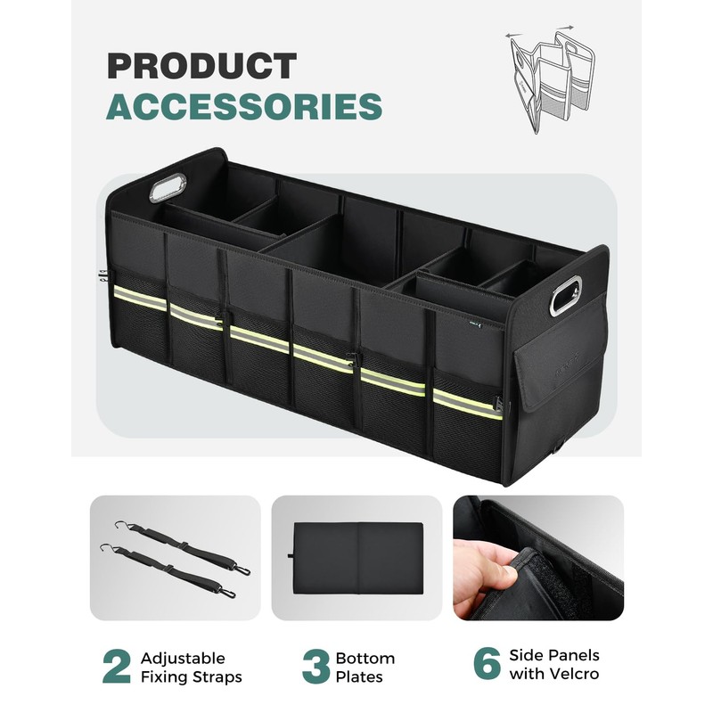 FLORICH Trunk Organizer for Suv, Large Truck Organizer Back Seat