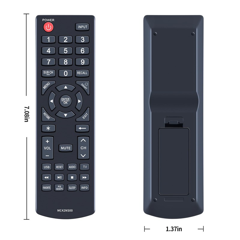 MC42NS00 Remote Control Replacement fit for Sanyo TV DP24E14 DP39D14