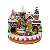 MOMENTS IN TIME 10.63" H Animated Gingerbread Train Station (Moving