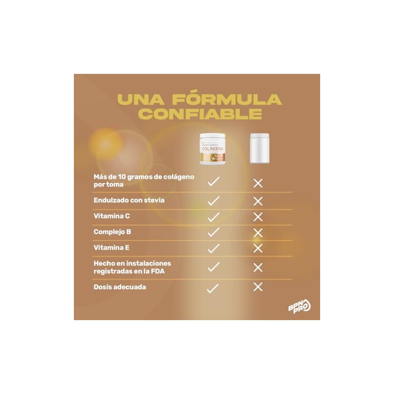 BPN PRO Colágeno Hidrolizado en Polvo Sabor Vainilla 360 g