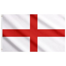 Second Ave England Flag 5ft X 3ft Large Double Sided With Brass Eyelets English World Cup Euros St Geroge's Flag