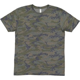 LAT Mens Fine Jersey Short Sleeve Tee (6901), Vintage Camo, Medium