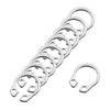 Sourcing Map 50 Pcs 304 Stainless Steel External Retaining Rings,
