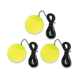 Bojueshaw 3PCS Tennis Training Ball Set – High Elasticity, Durable Solo Practice Ball with Retractable Cord for Fast-Rebound Drills on Court, Massage & Pet Play