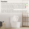 iliD Heated Toilet Seat, Elongated Seat, Three Levels of 90°F,