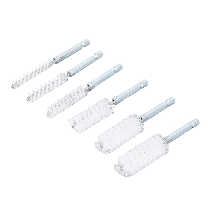6-Piece Drill Cleaning Brush Set, Rustproof, 4 Inch Twisted Wire