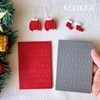 Keoker Polymer Clay Texture Sheet Christmas, Christmas Clay Texture Mat