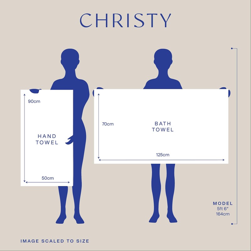 Christy Antalya Hand Towels | Set of 2 | 100%