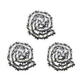 ABOVE LAND LB 3Pcs 16 Inch Bar Length Chainsaw Chain 3/8" LP Pitch 0.050" Gauge 57 Drive Links Semi Chisel Compartible for 45cc ROK 400mm BAR 1507650237 Compartible for Ozito PCS 406 PCS 406 A ECS406A