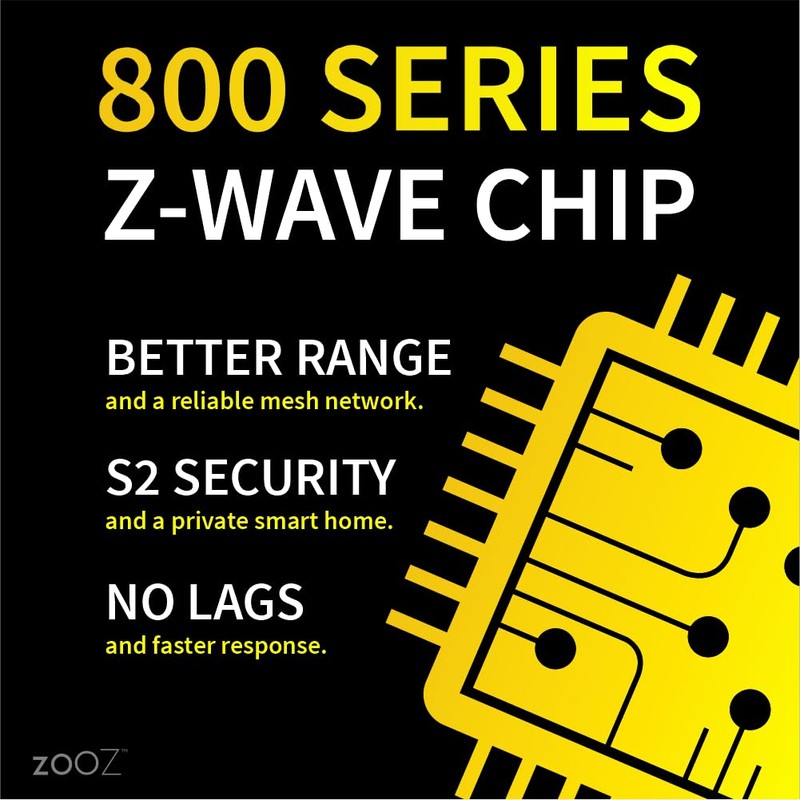 Zooz Z-Wave Long Range Double Switch (White) ZEN30 800LR for