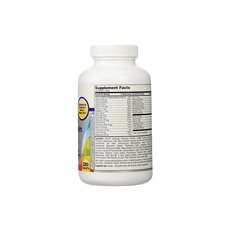 Equate Mature Adults 50+ Multivitamin 220 c