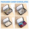 Aysatogc 1 Pack Metal Rectangular Empty Tin Box, Hinged Tins