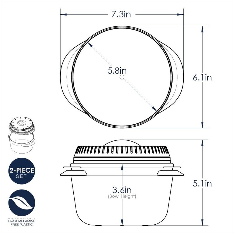 Nordic Ware Microwave Multi-Boiler, 5.5 Cup, Red